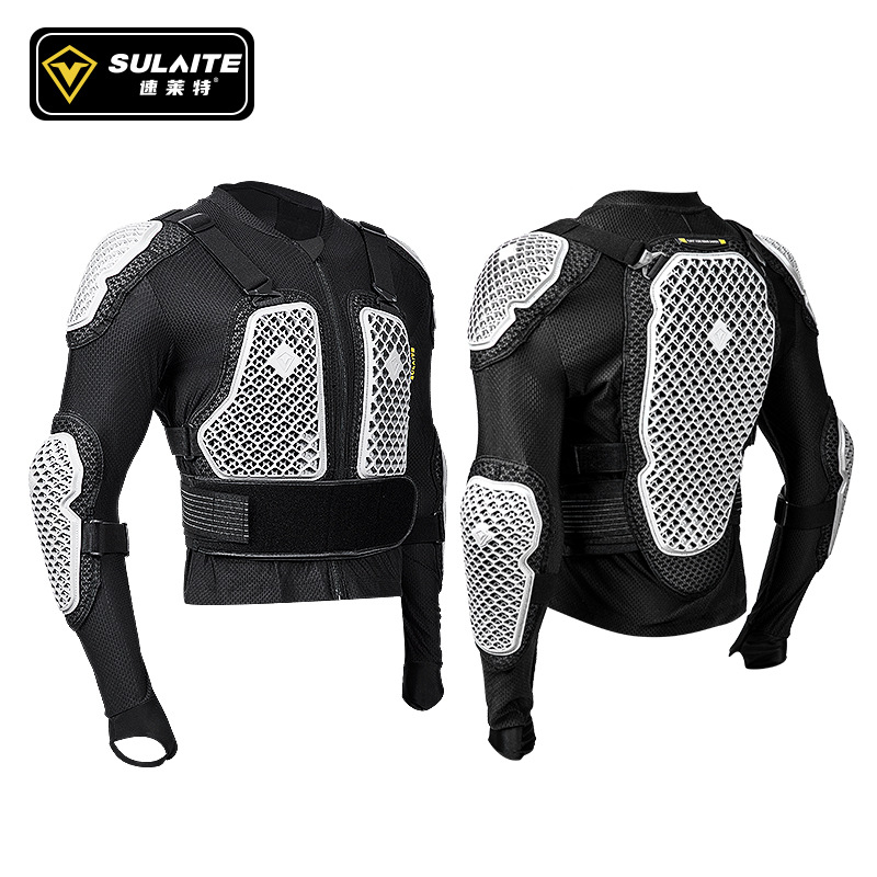 Motorcycle Gear White - Комплект мотоэкипировки SULAITE: куртка и брюки