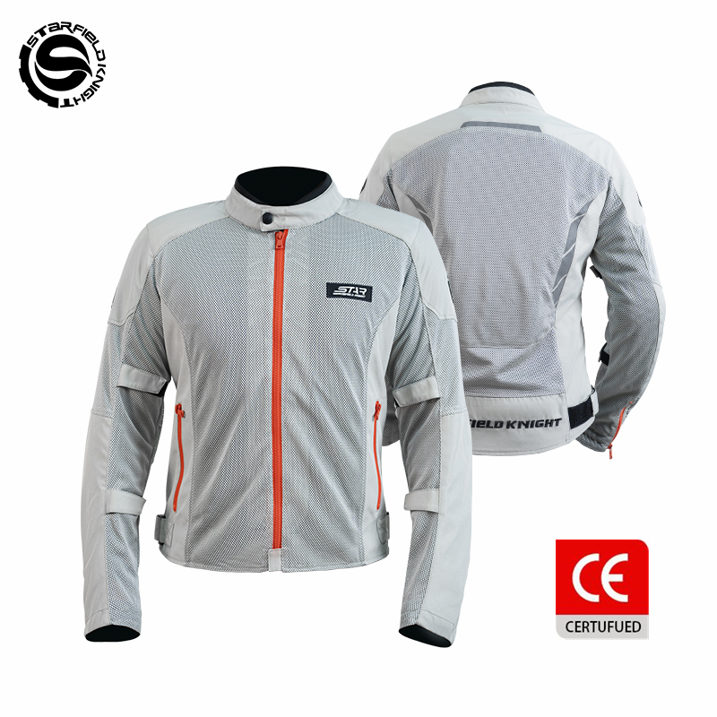 Мотокуртка SFK серо-белая мужс – обзор и цена Motorcycle Gear White
