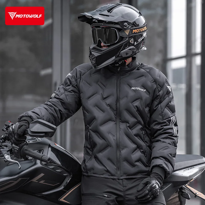 Мотоциклетный пуховик, зимняя  – обзор и цена Motorcycle Gear White